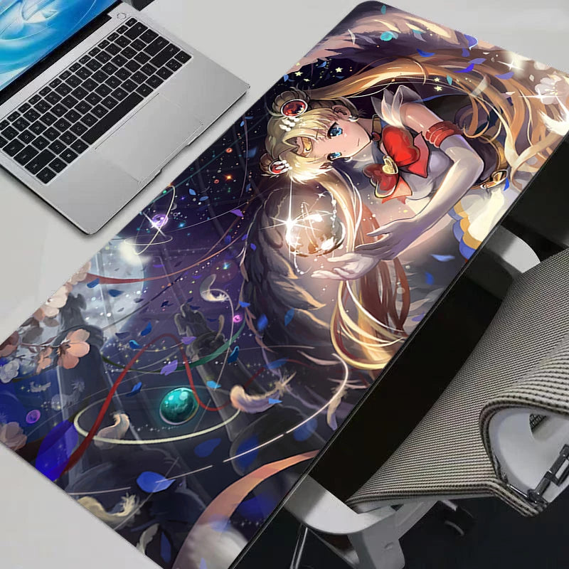 Mouse Pads Anime Mouse Pad Gamer Keyboard Mousepad Pc Computer Soft rubber Desk Mat Gaming Pad Non-slip S-sailor Moon Mouse Mat