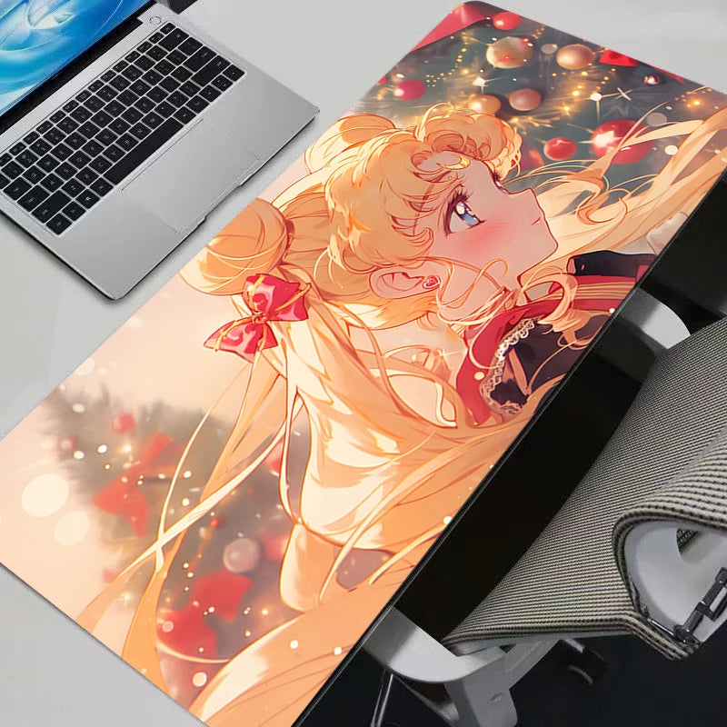 Mouse Pads Anime Mouse Pad Gamer Keyboard Mousepad Pc Computer Soft rubber Desk Mat Gaming Pad Non-slip S-sailor Moon Mouse Mat