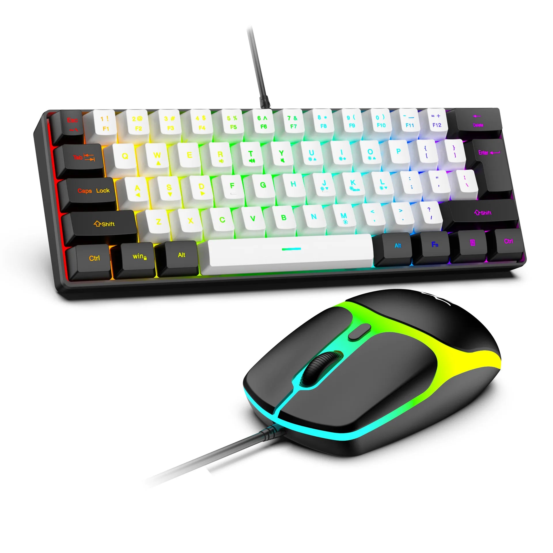 Compact RGB Gaming Keyboard Set
