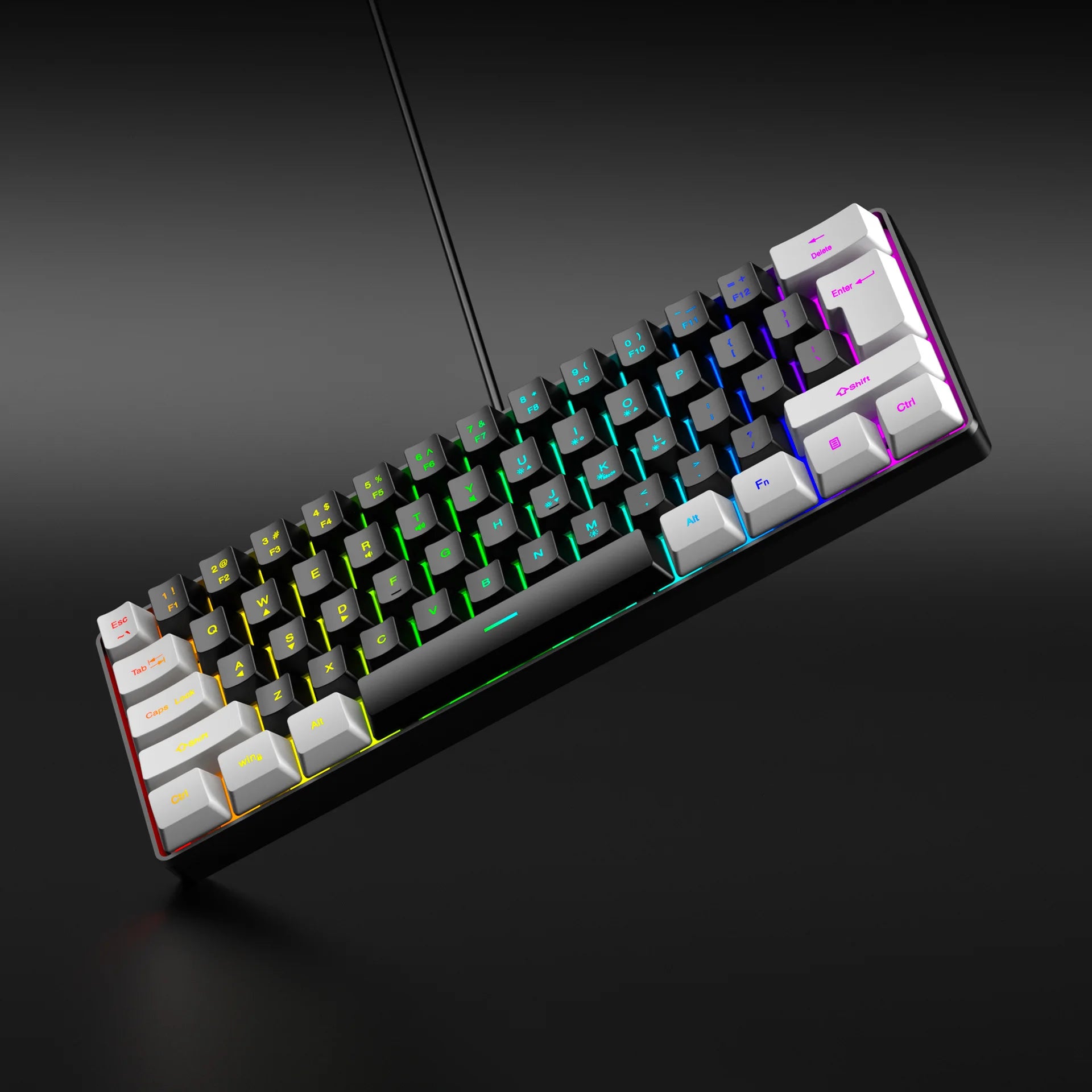 Compact RGB Gaming Keyboard Set