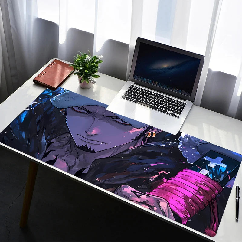 Mouse Pad Laptop Rubber Extended Desktop Mat Computer Gamer One Piece Trafalgar Law Mousepad PC Gaming Accessories Keyboard Pad