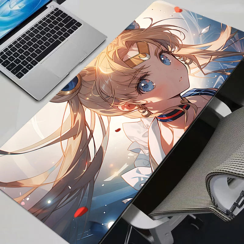 Mouse Pads Anime Mouse Pad Gamer Keyboard Mousepad Pc Computer Soft rubber Desk Mat Gaming Pad Non-slip S-sailor Moon Mouse Mat