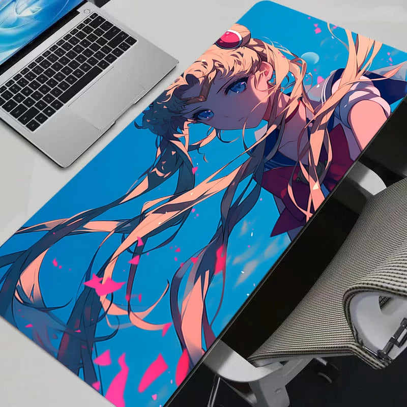 Mouse Pads Anime Mouse Pad Gamer Keyboard Mousepad Pc Computer Soft rubber Desk Mat Gaming Pad Non-slip S-sailor Moon Mouse Mat